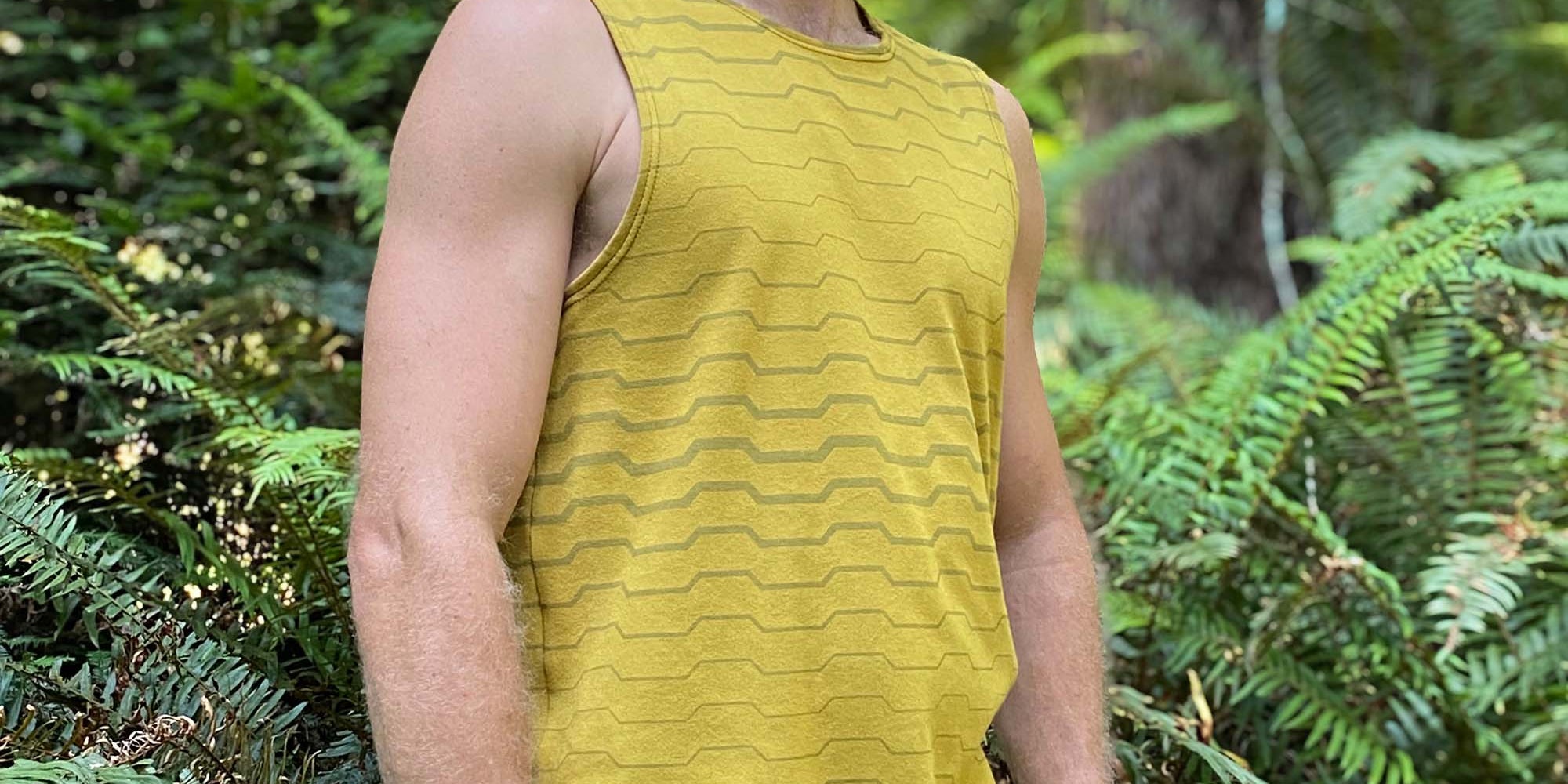 Organic Cotton Men's Tank Top with Sacred Geometry design