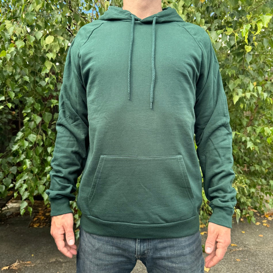 Breathe Hoodie - Organic Cotton Medium Weight Fleece Sacred Geometry Graphic Pullover