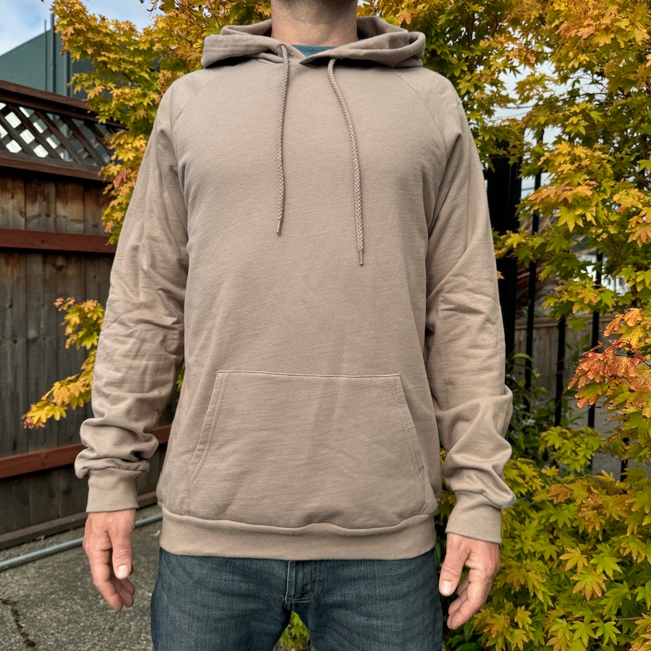 Gaia Hoodie - Organic Cotton Medium Weight Fleece Geometric Nature Graphic Pullover