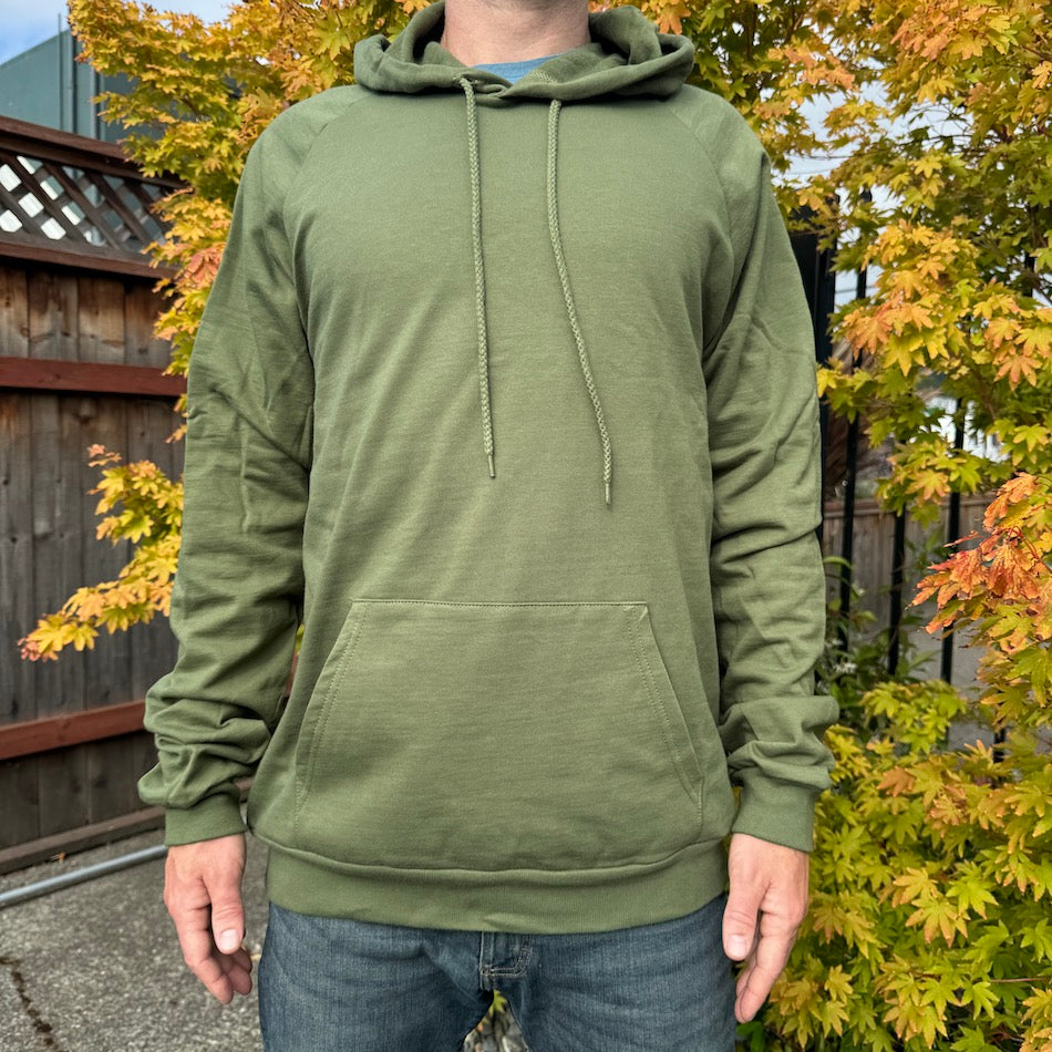 Gaia Hoodie - Organic Cotton Medium Weight Fleece Geometric Nature Graphic Pullover