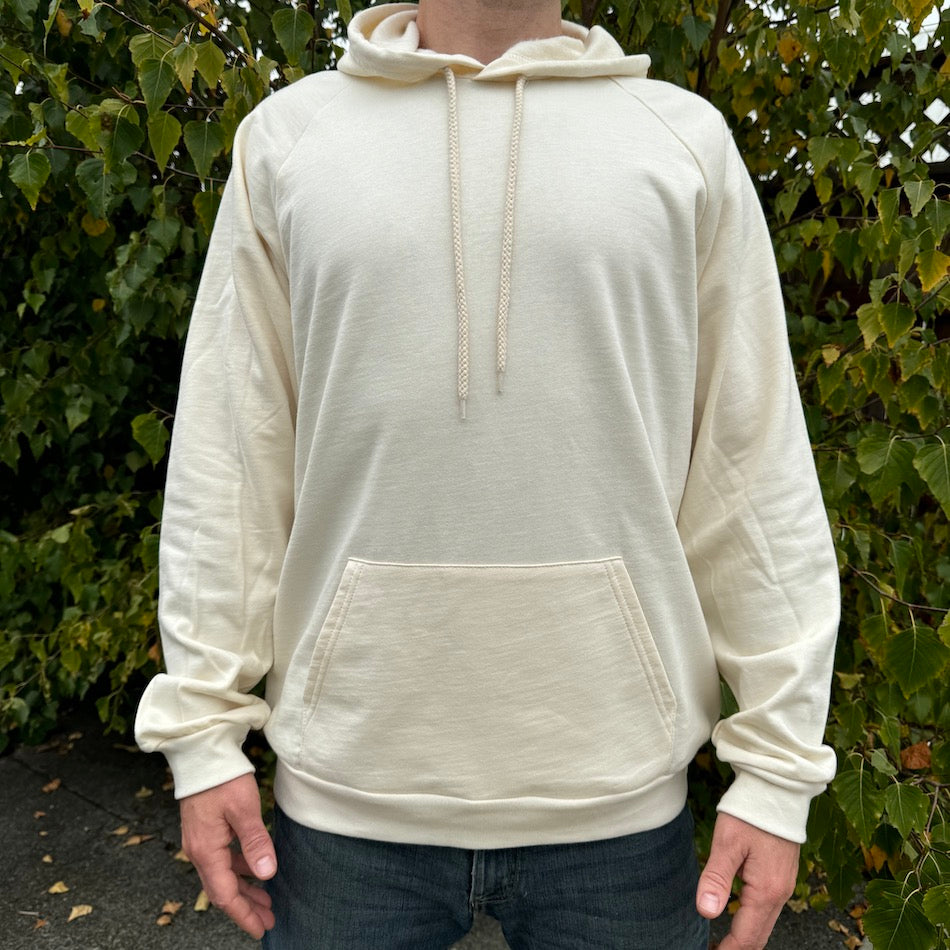 Gaia Hoodie - Organic Cotton Medium Weight Fleece Geometric Nature Graphic Pullover