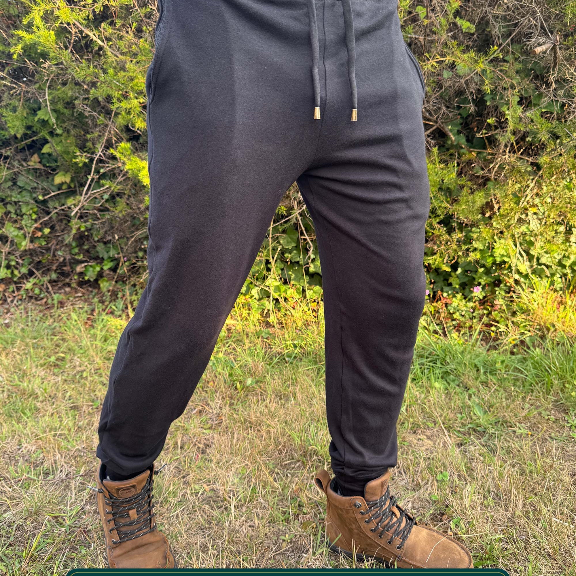 Geo Joggers - Organic Cotton Mid-rise sweatpants - Pure