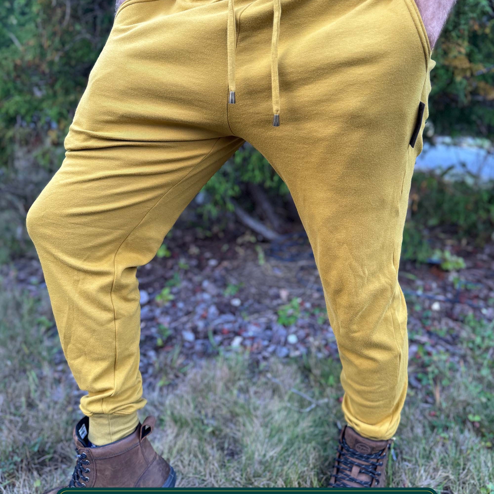 Geo Joggers - Organic Cotton Mid-rise sweatpants - Pure