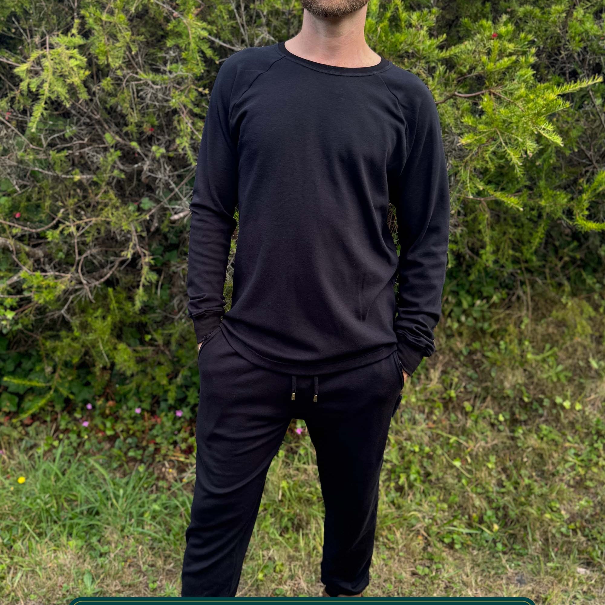 Lounge Set - 2 Piece Comfy Organic Cotton Outfit - Pure