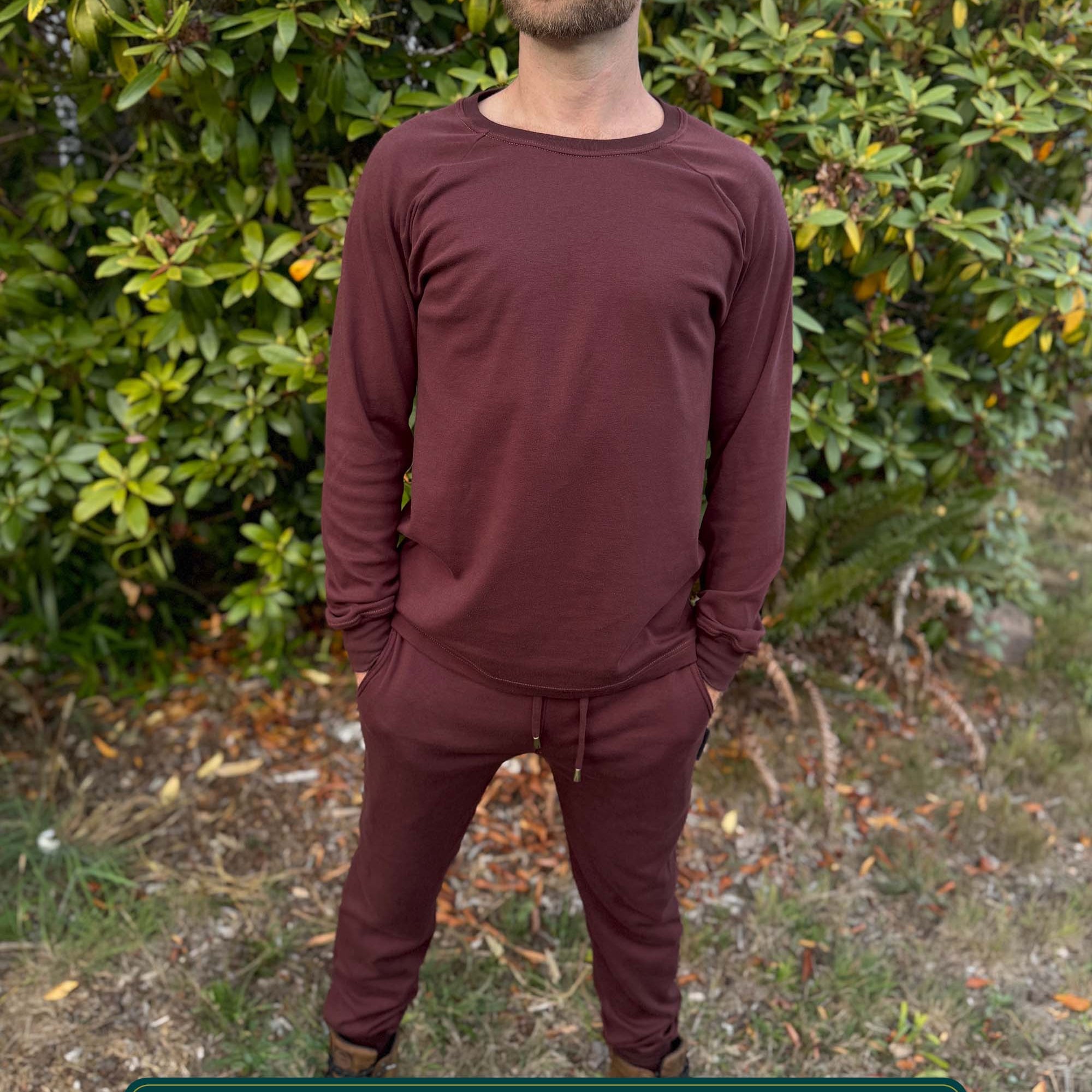 Lounge Set - 2 Piece Comfy Organic Cotton Outfit - Pure