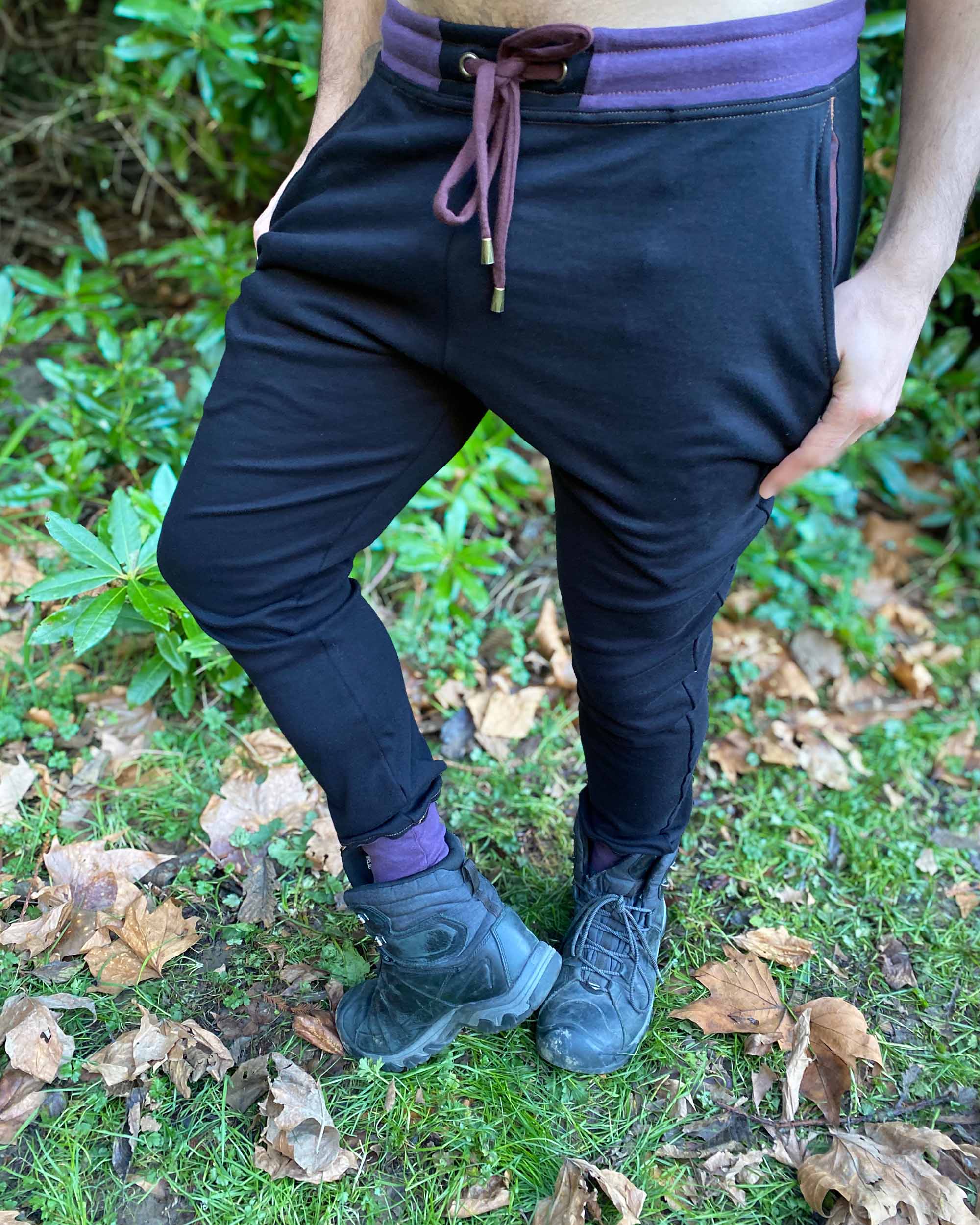 Organic Cotton Men's Joggers Black color sweatpants