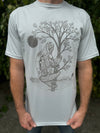 Slothstronaut T-Shirt - Organic Cotton Lightweight Jersey Sci-fi Animal Graphic Crew Neck Shirt