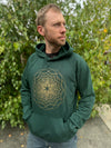 Torus Flux Hoodie - Organic Cotton Medium Weight Fleece Sacred Geometry Graphic Pullover