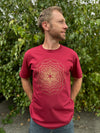 Torus Flux T-shirt - Organic Cotton Light Weight Jersey Sacred Geometry Graphic Crew Neck Shirt