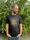 Torus Flux T-shirt - Organic Cotton Light Weight Jersey Sacred Geometry Graphic Crew Neck Shirt
