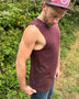 Cypher Tank - Organic Cotton Tank Top with Geometric Printed Side Panels