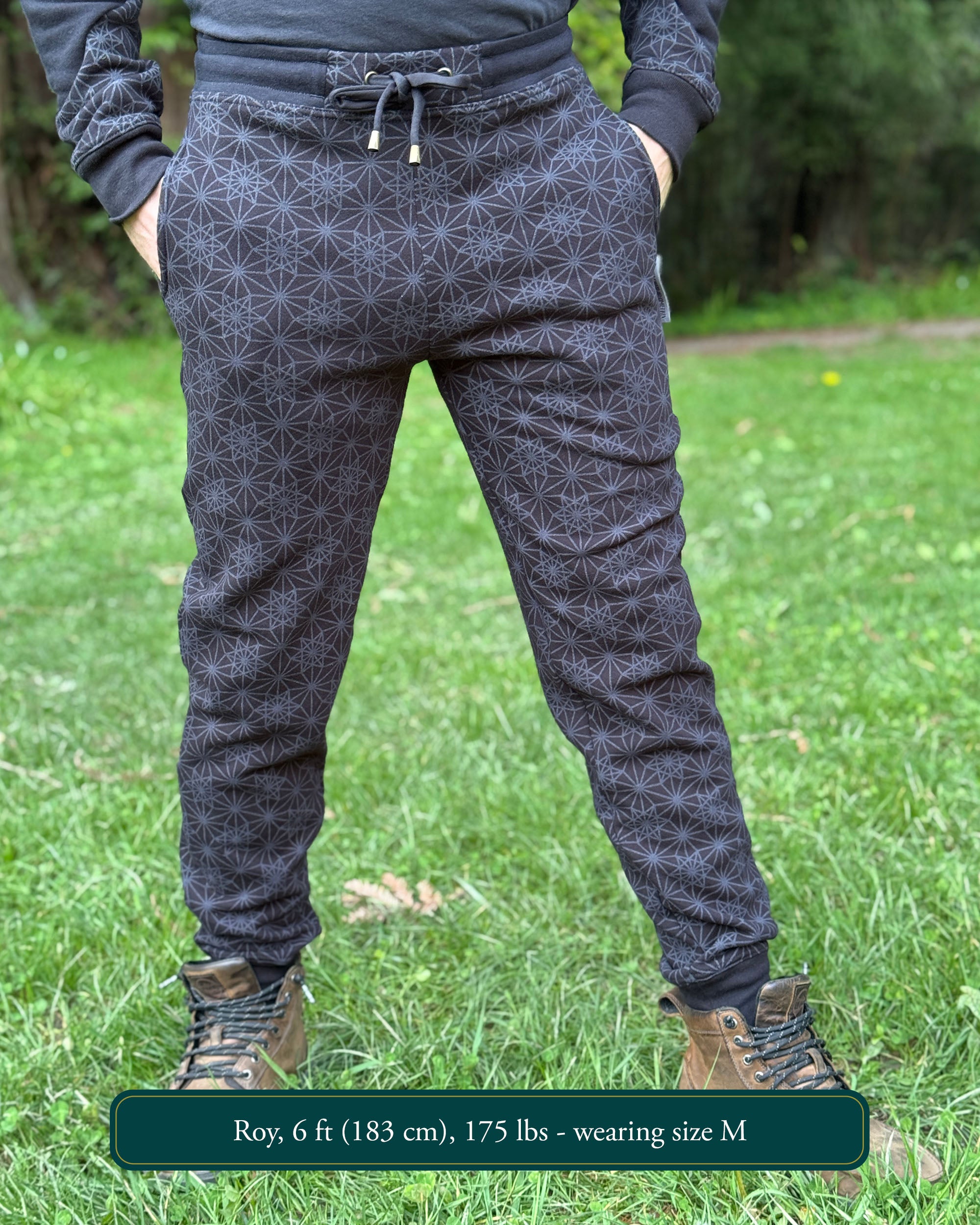 Geo Joggers - Organic Cotton Heavyweight Fleece Mid-rise Sweatpants