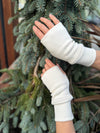 Geo Hand Warmers - Organic Cotton Fingerless Gloves - Pure