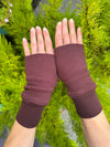 Geo Hand Warmers - Organic Cotton Fingerless Gloves - Pure