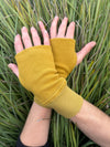 Geo Hand Warmers - Organic Cotton Fingerless Gloves - Pure