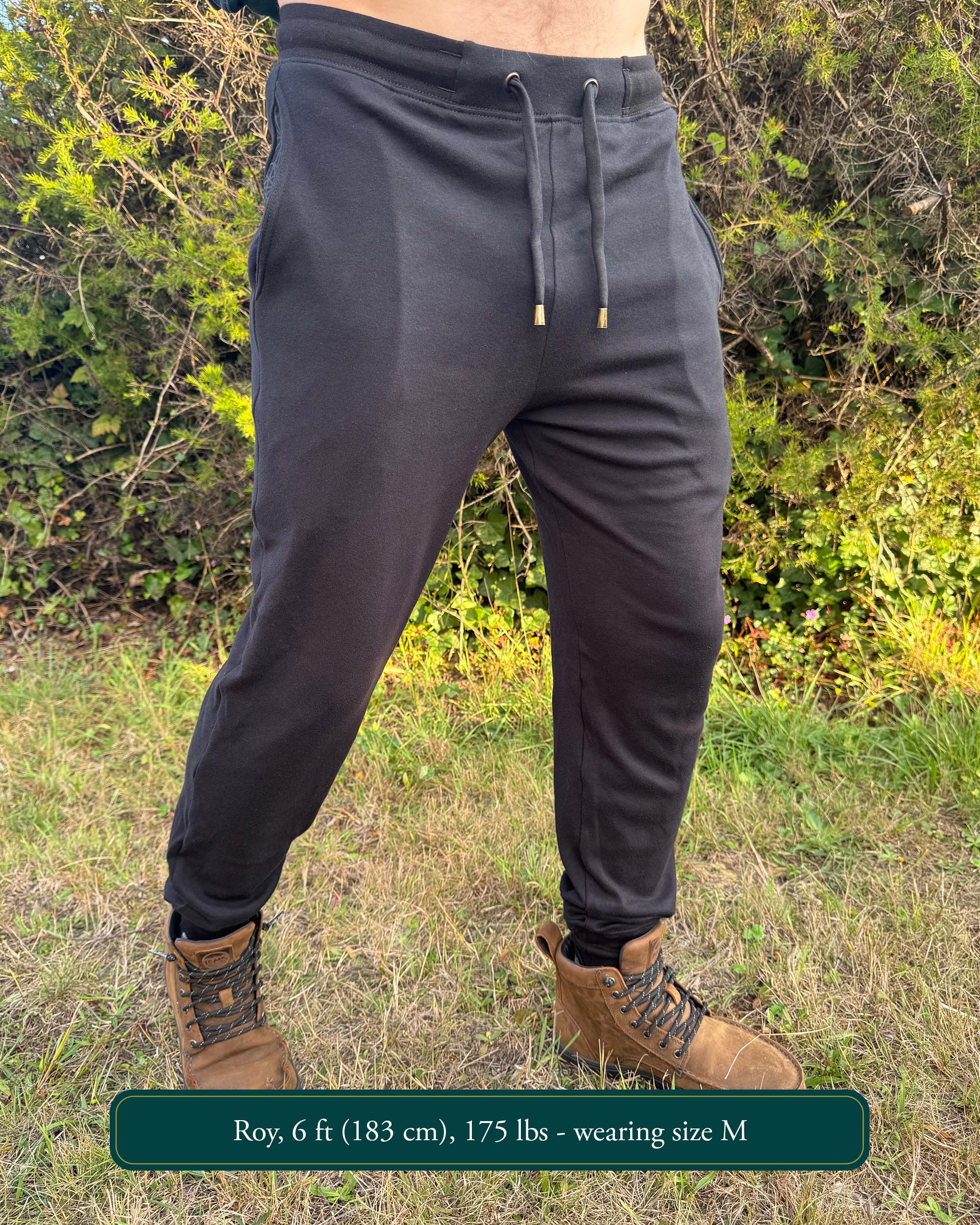 Geo Joggers - Organic Cotton Mid-rise sweatpants - Pure