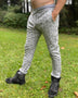 Geo Joggers - Organic Cotton Mid-rise Geometric sweatpants - patterned