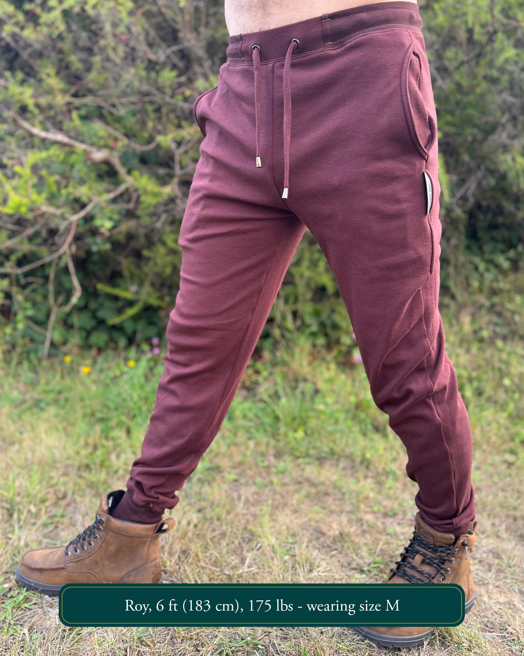 Geo Joggers - Organic Cotton Mid-rise sweatpants - Pure