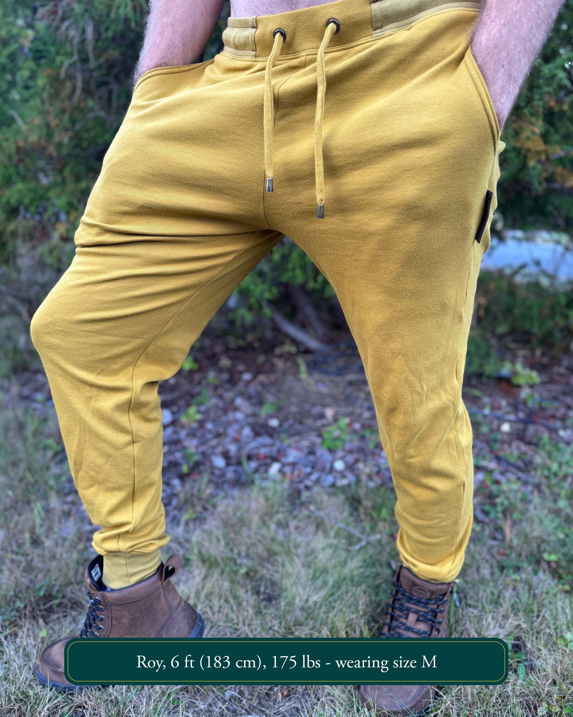 Geo Joggers - Organic Cotton Mid-rise sweatpants - Pure