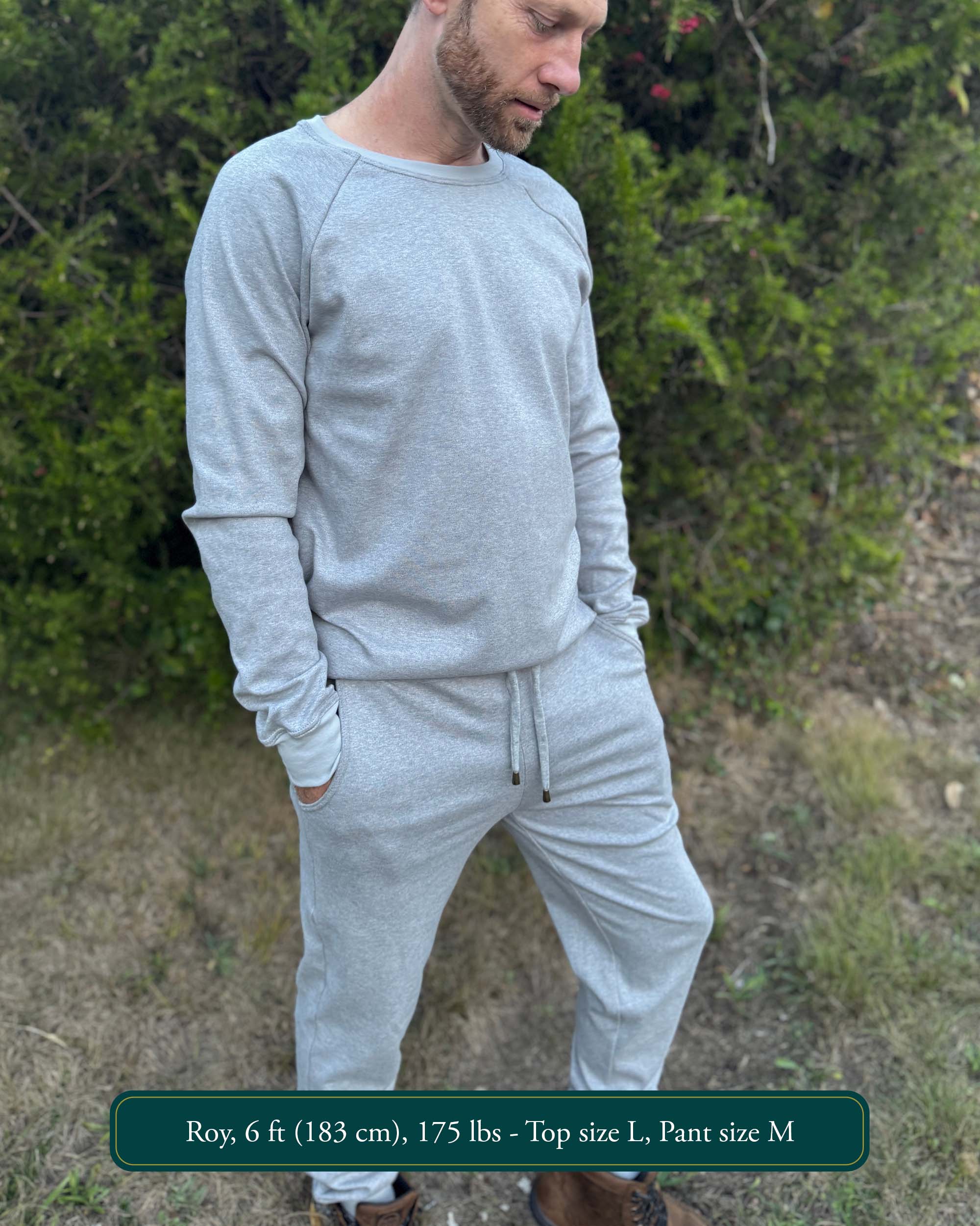 Lounge Set - 2 Piece Comfy Organic Cotton Outfit - Pure