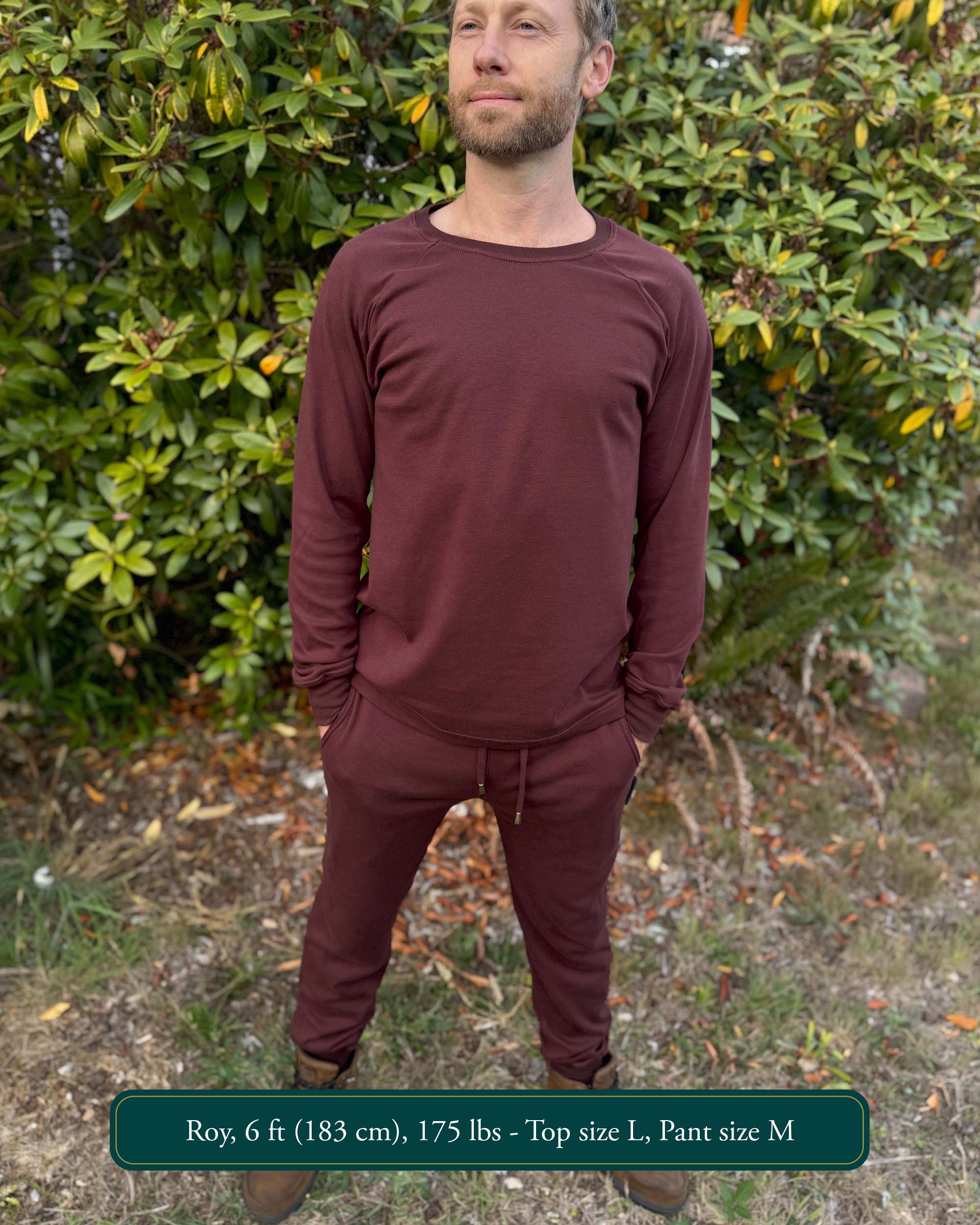 Lounge Set - 2 Piece Comfy Organic Cotton Outfit - Pure