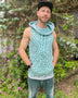 Portal Tank - Organic Cotton Mid-weight Sacred Geometry Sleeveless Hoodie - Patterned