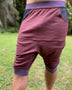 Vert Shorts - Organic Cotton Geometric Drop Crotch Shorts