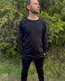Vortex Long Sleeve Shirt - Organic Cotton Raglan Crew - Pure