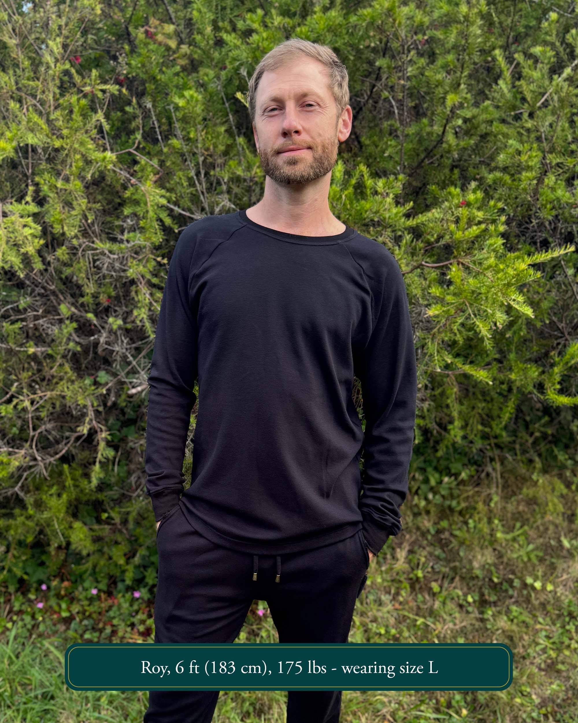 Vortex Long Sleeve Shirt - Organic Cotton Raglan Crew - Pure