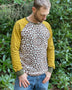 Vortex Long Sleeve Shirt - Organic Cotton Raglan Crew - Patterned