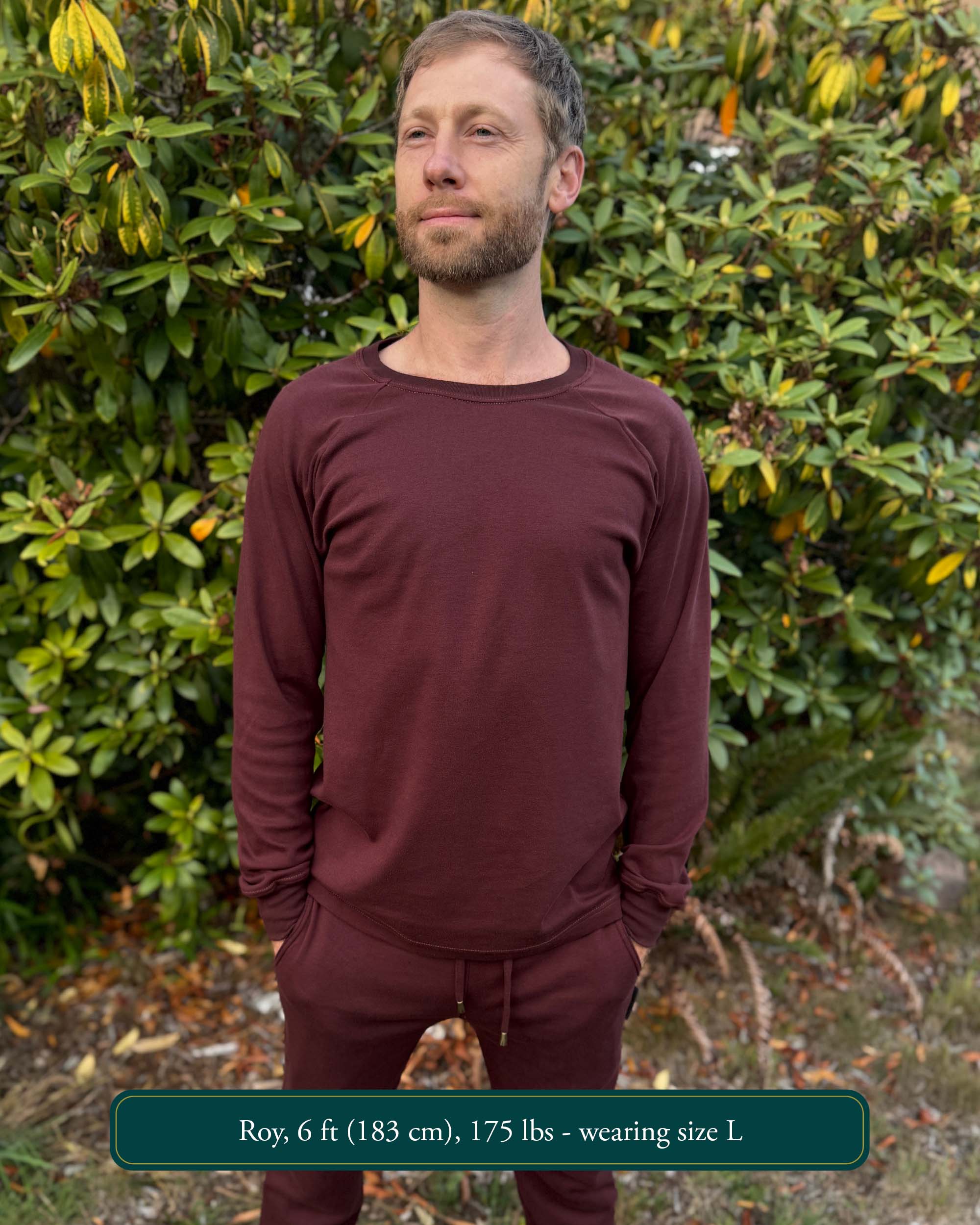 Vortex Long Sleeve Shirt - Organic Cotton Raglan Crew - Pure